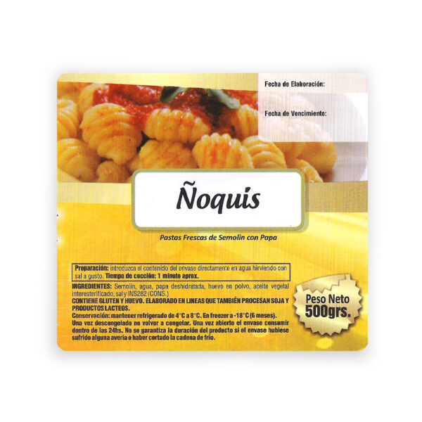 Ñoquis de semolín y papa